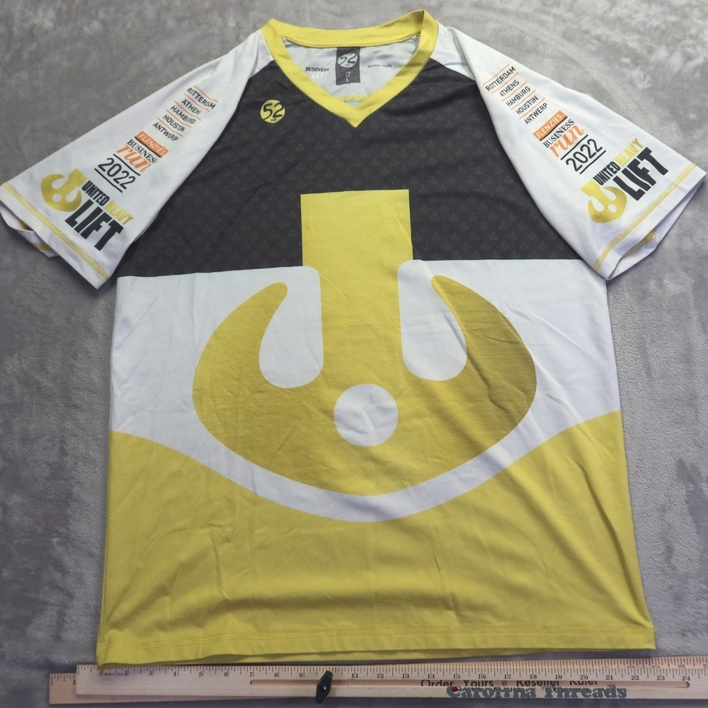 52 GER United Heavy Lift Flenzies Business Run 2022 Jersey‎ Men's Yellow L